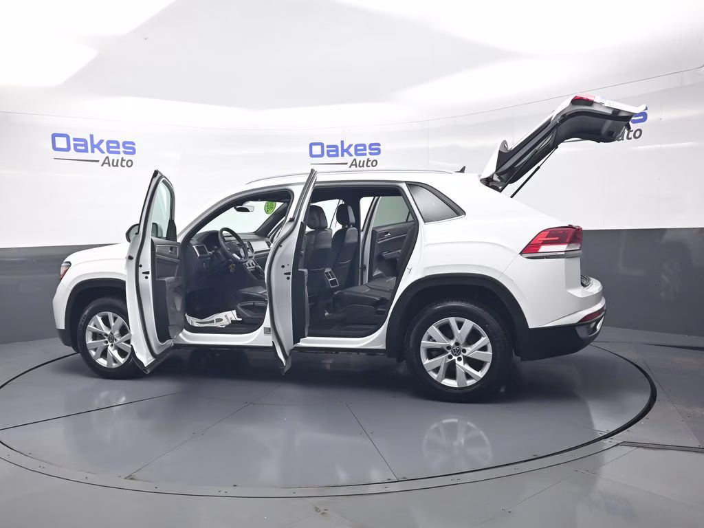 2020 Pure White Volkswagen Atlas Cross Sport 2.0T S AWD SUV