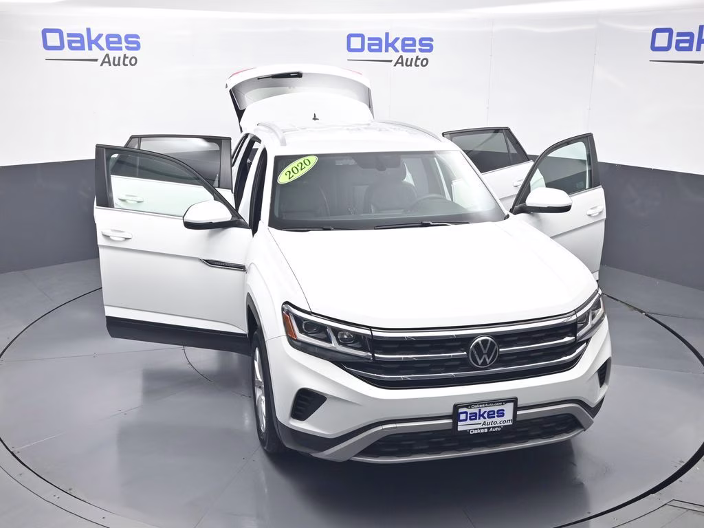 2020 Pure White Volkswagen Atlas Cross Sport 2.0T S AWD SUV