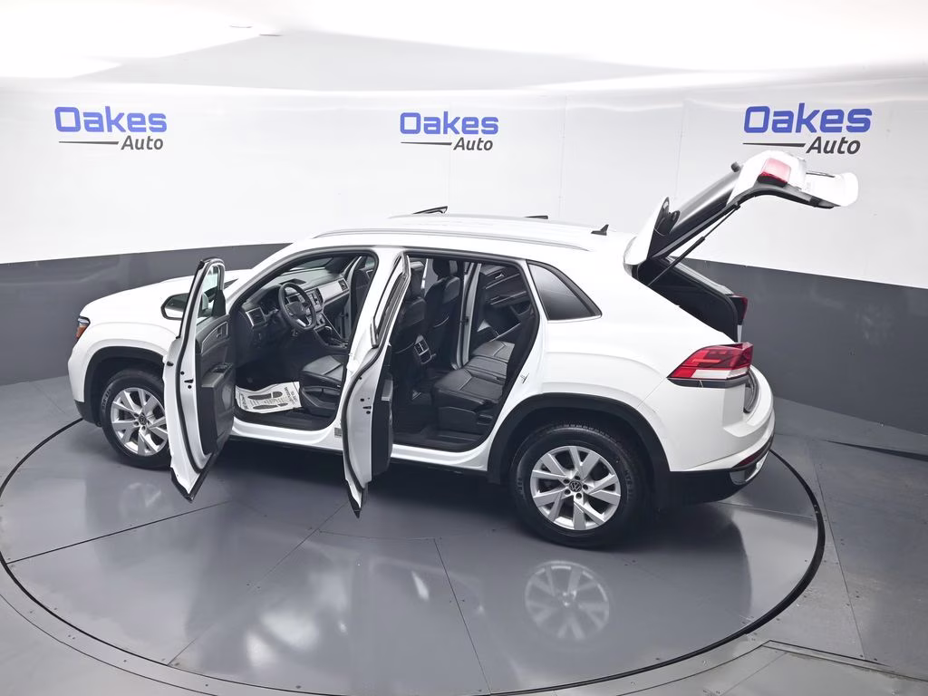 2020 Pure White Volkswagen Atlas Cross Sport 2.0T S AWD SUV
