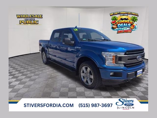 2018 Lightning Blue Ford F-150 XLT 4X4 Truck
