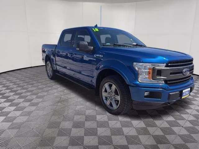 2018 Lightning Blue Ford F-150 XLT 4X4 Truck