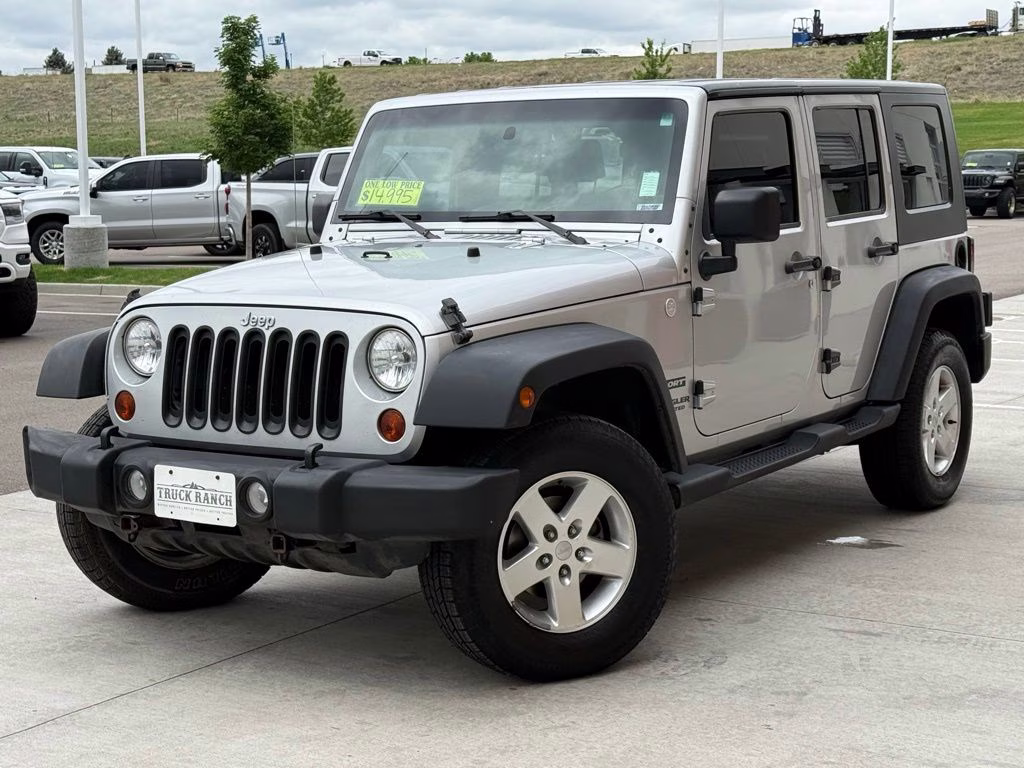 2010 Bright Silver Metallic Clearcoat Jeep Wrangler Unlimited Sport 4X4 SUV