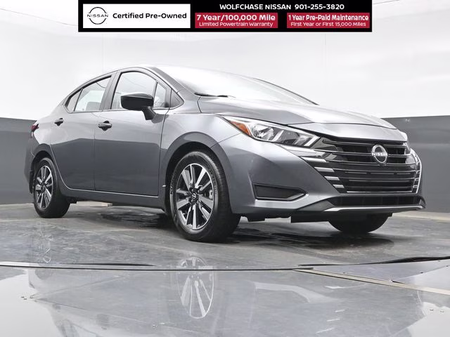2024 Gun Metallic Nissan Versa 1.6 S FWD Sedan