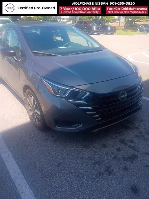 2024 Gun Metallic Nissan Versa 1.6 S FWD Sedan