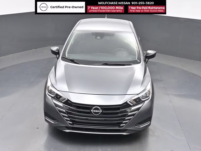 2024 Gun Metallic Nissan Versa 1.6 S FWD Sedan