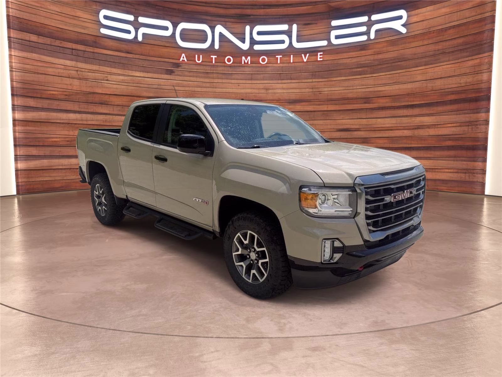 2021 Desert Sand Metallic GMC Canyon 4WD AT4 w/Leather 4X4 Truck
