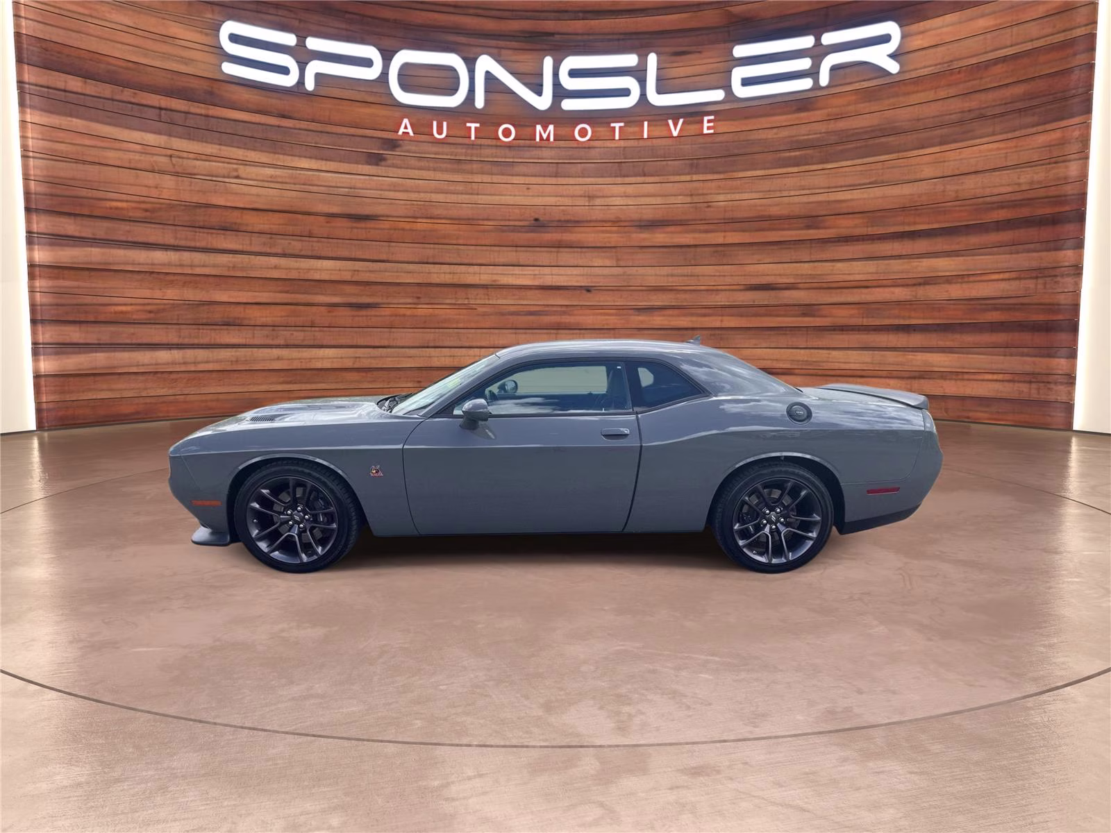 2023 Destroyer Gray Clearcoat Dodge Challenger R/T Scat Pack RWD Coupe