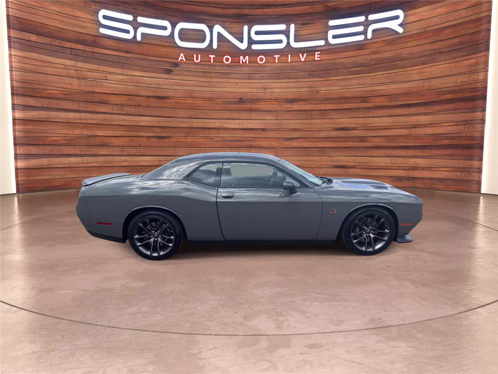 2023 Destroyer Gray Clearcoat Dodge Challenger R/T Scat Pack RWD Coupe
