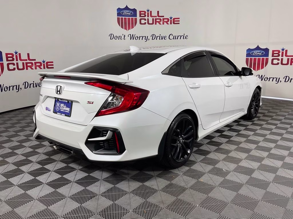 2020 White Honda Civic Si FWD Sedan