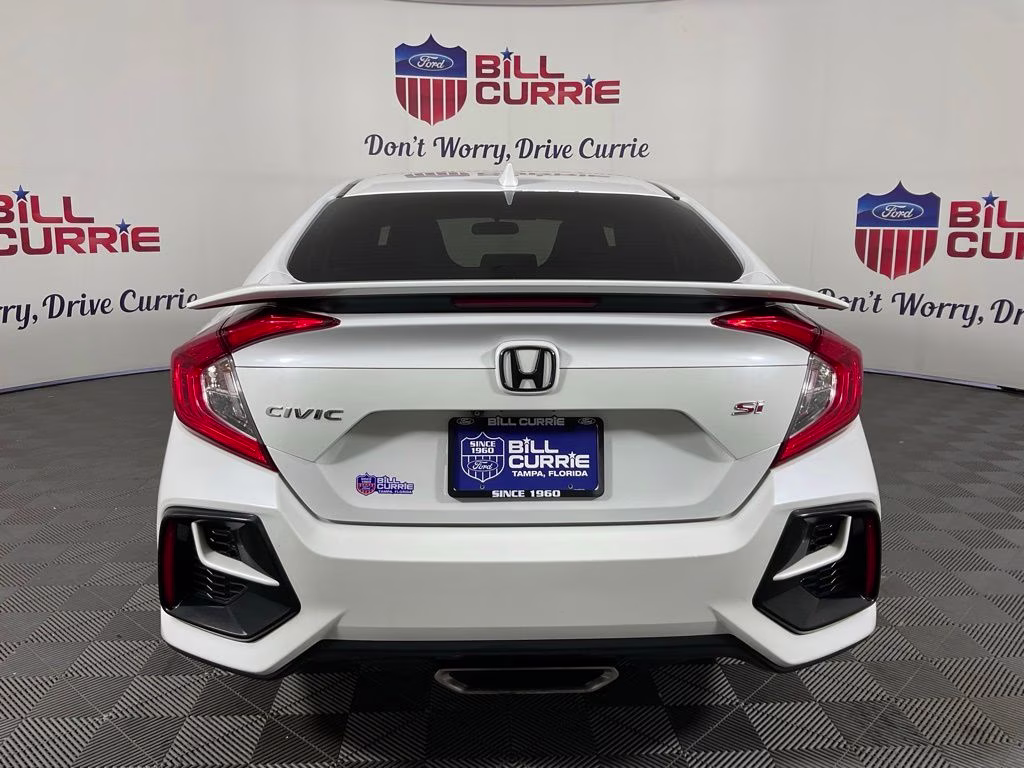 2020 White Honda Civic Si FWD Sedan