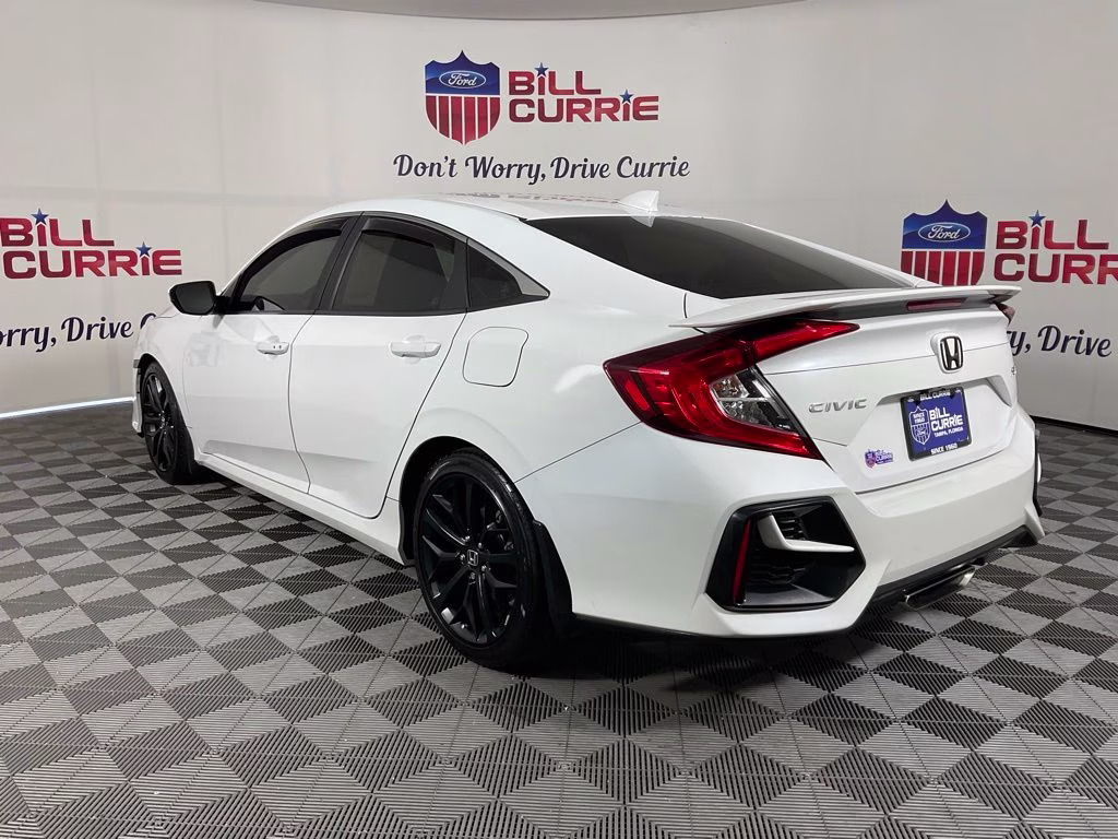 2020 White Honda Civic Si FWD Sedan