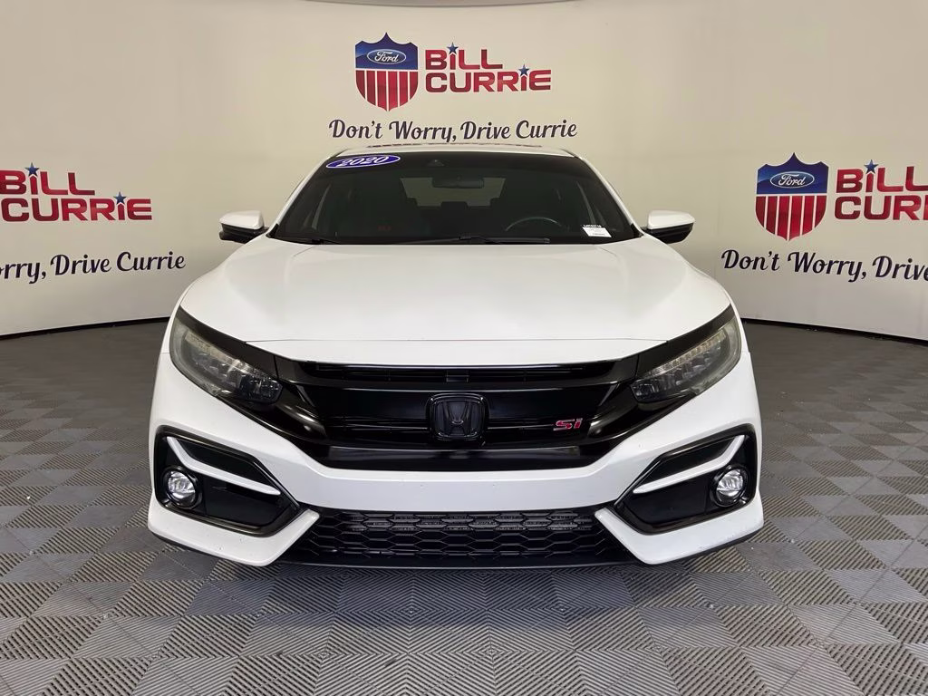 2020 White Honda Civic Si FWD Sedan