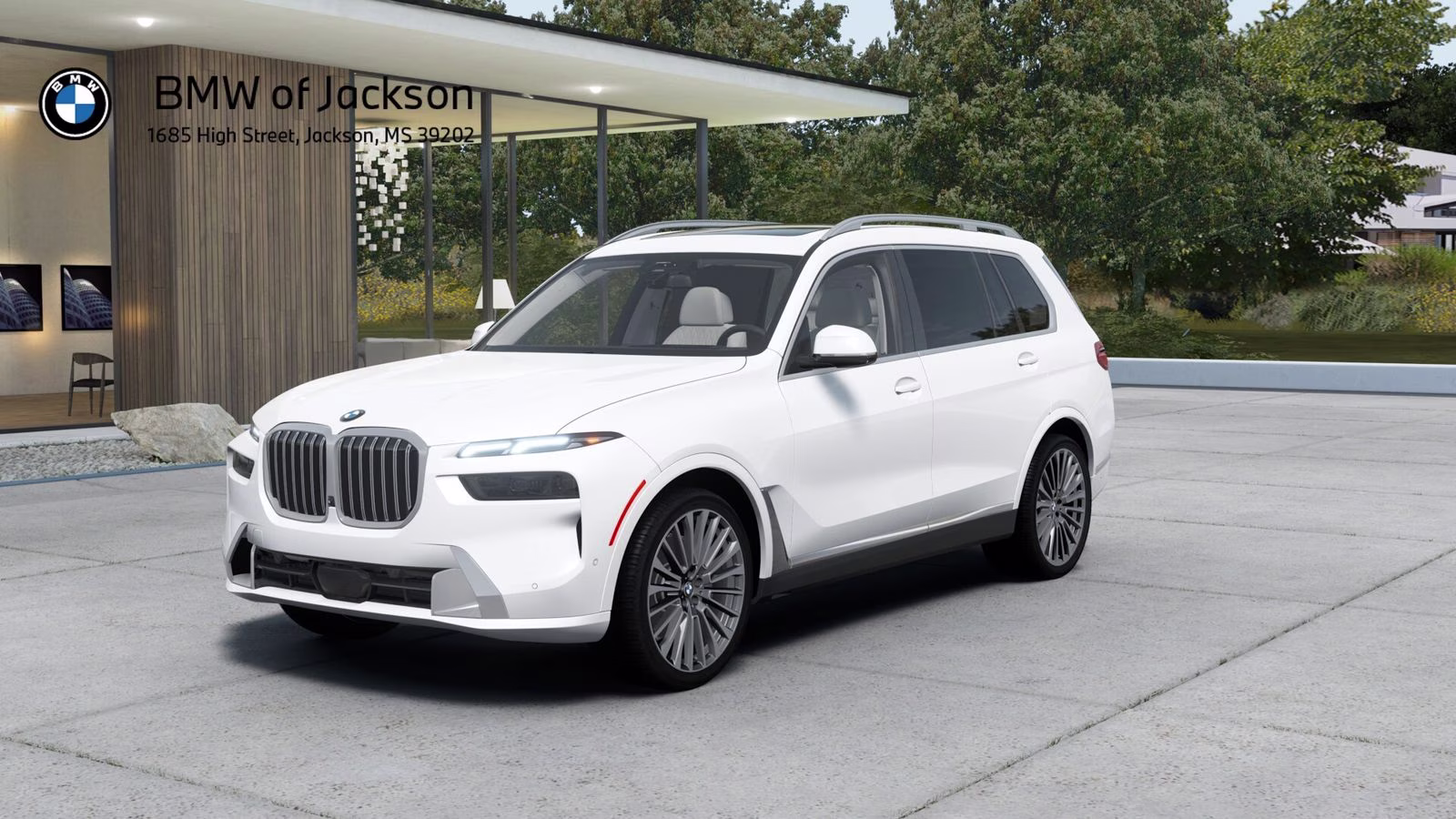 2027 White Metallic BMW X7 xDrive40i AWD SUV