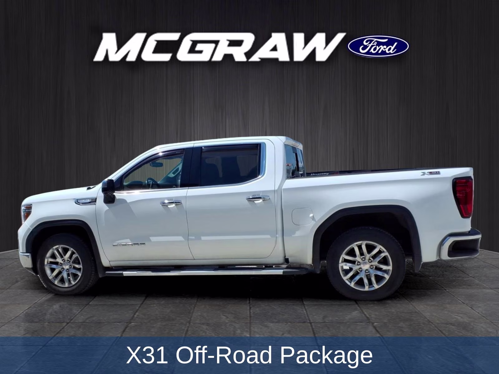 2021 Summit White GMC Sierra 1500 SLT 4X4 Truck