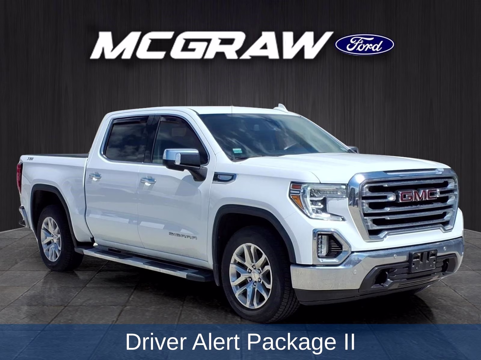 2021 Summit White GMC Sierra 1500 SLT 4X4 Truck