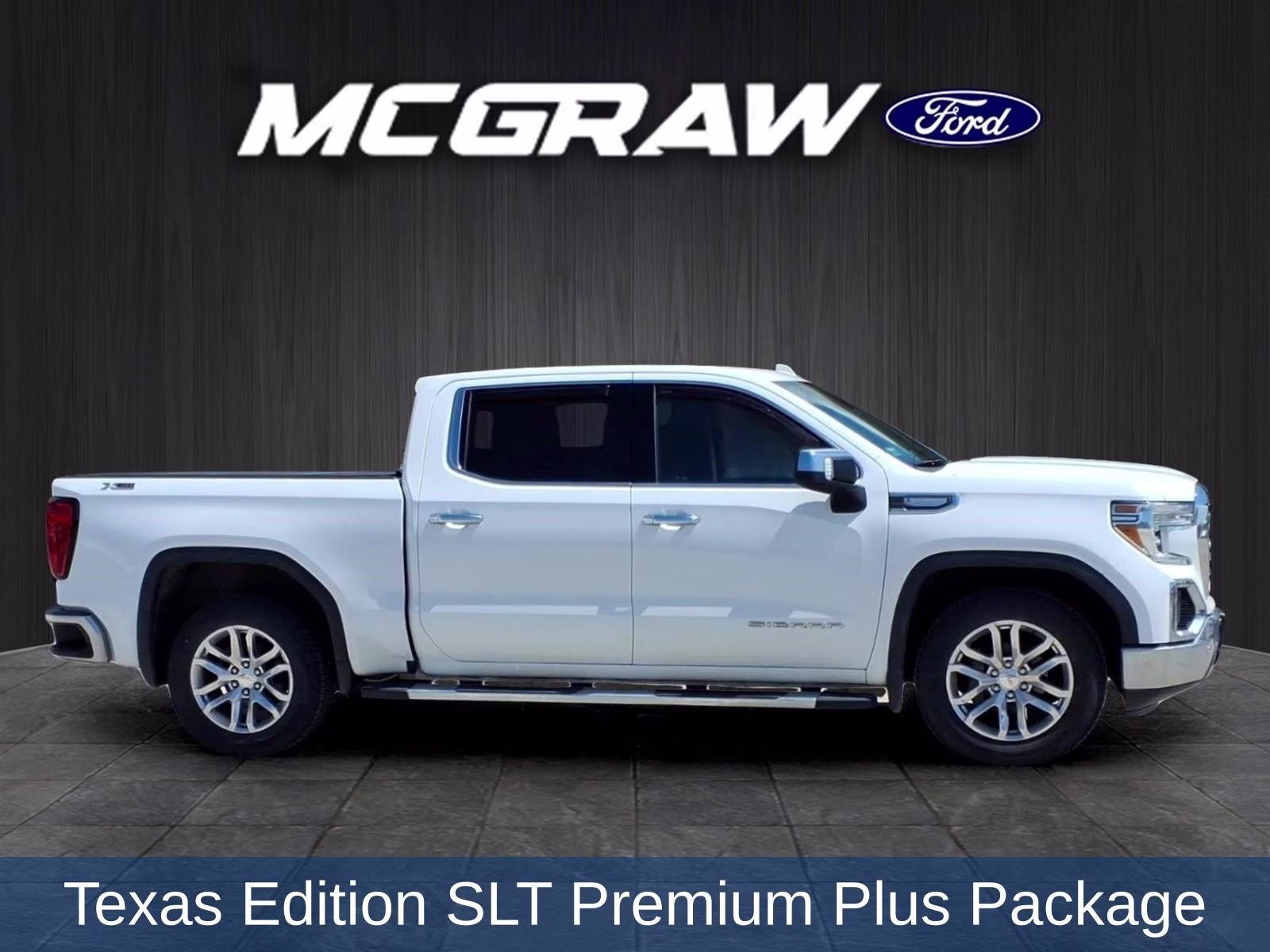 2021 Summit White GMC Sierra 1500 SLT 4X4 Truck