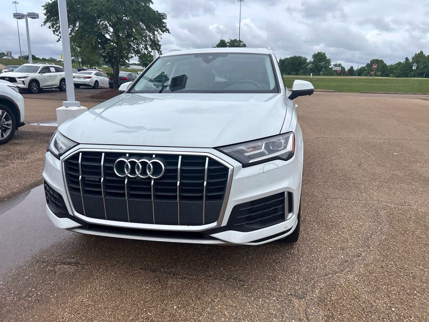 2021 Glacier White Audi Q7 45 Premium Plus AWD SUV