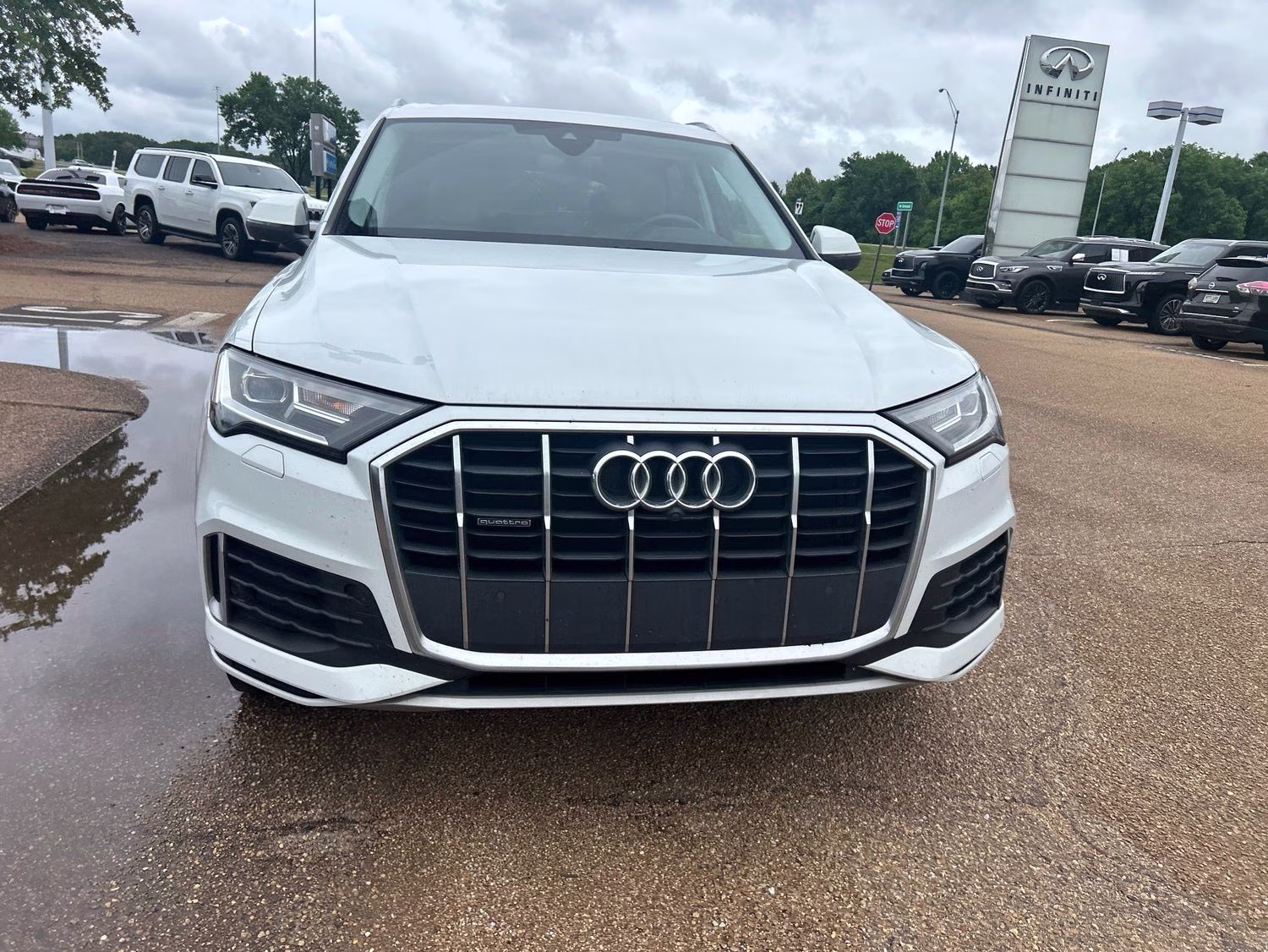 2021 Glacier White Audi Q7 45 Premium Plus AWD SUV