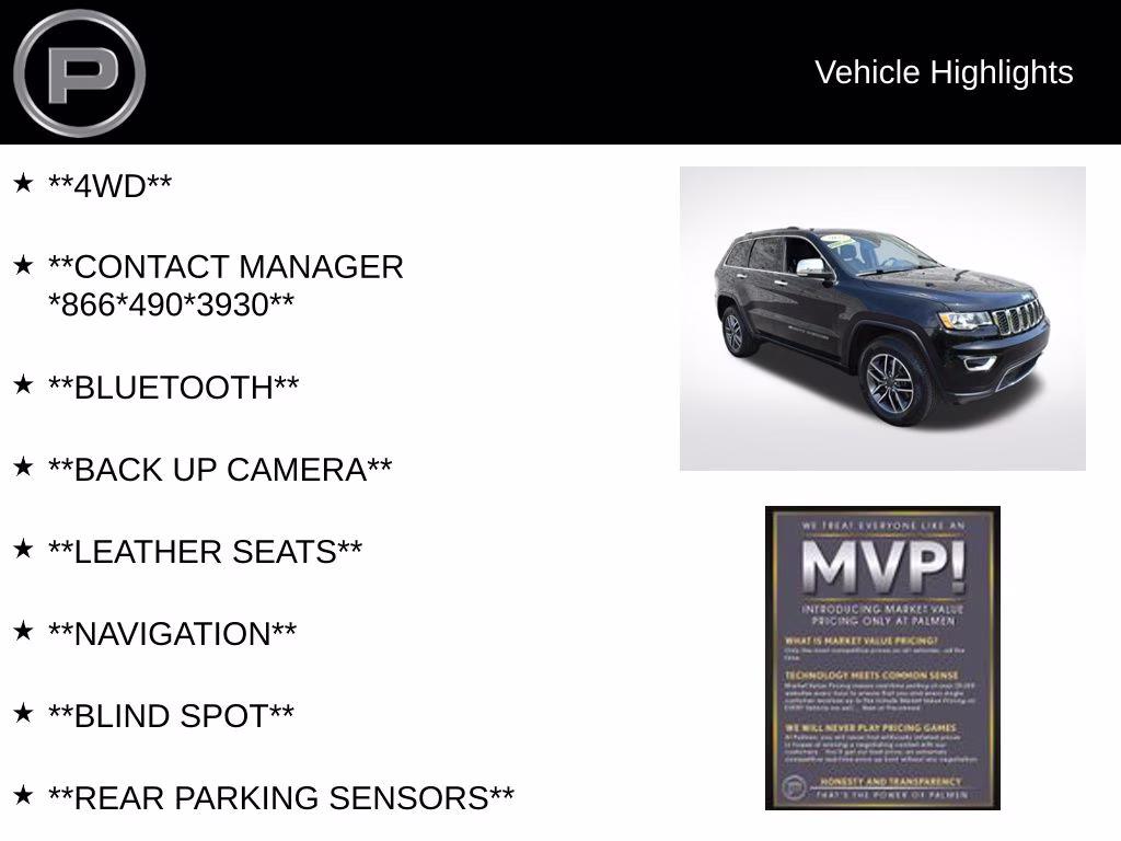 2022 Diamond Black Crystal Pearlcoat Jeep Grand Cherokee WK Limited 4X4 SUV