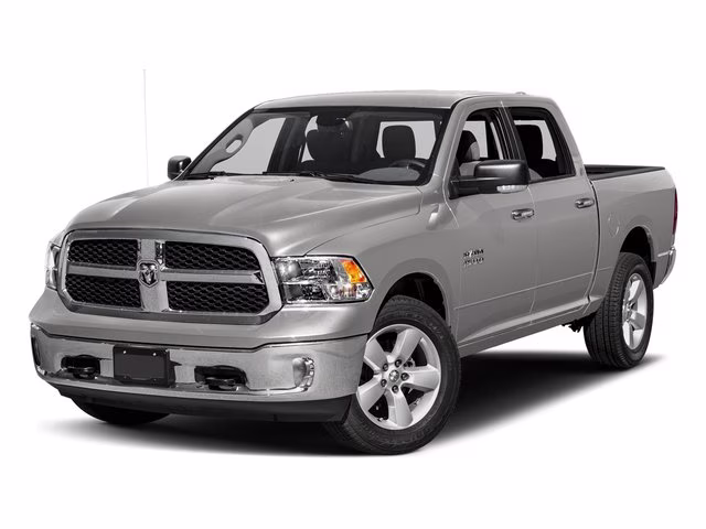 2017 Bright Silver Metallic Clearcoat Ram 1500 Big Horn 4X4 Truck