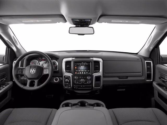 2017 Bright Silver Metallic Clearcoat Ram 1500 Big Horn 4X4 Truck