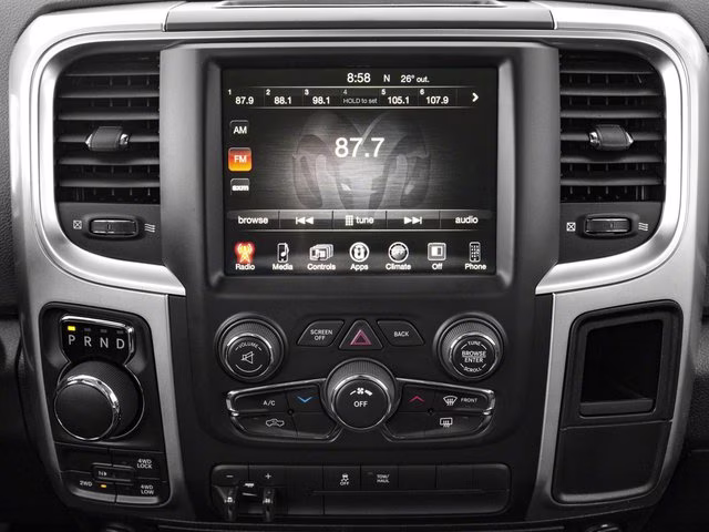 2017 Bright Silver Metallic Clearcoat Ram 1500 Big Horn 4X4 Truck