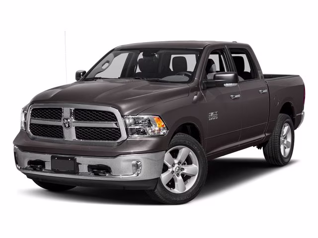 2017 Bright Silver Metallic Clearcoat Ram 1500 Big Horn 4X4 Truck