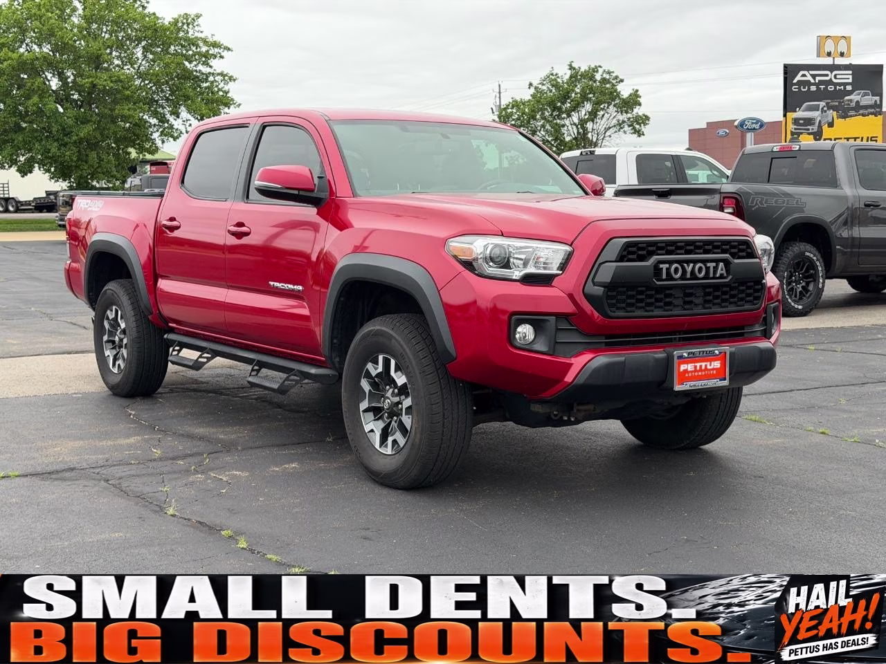 2017 Barcelona Red Metallic Toyota Tacoma TRD Off-Road V6 4X4 Truck