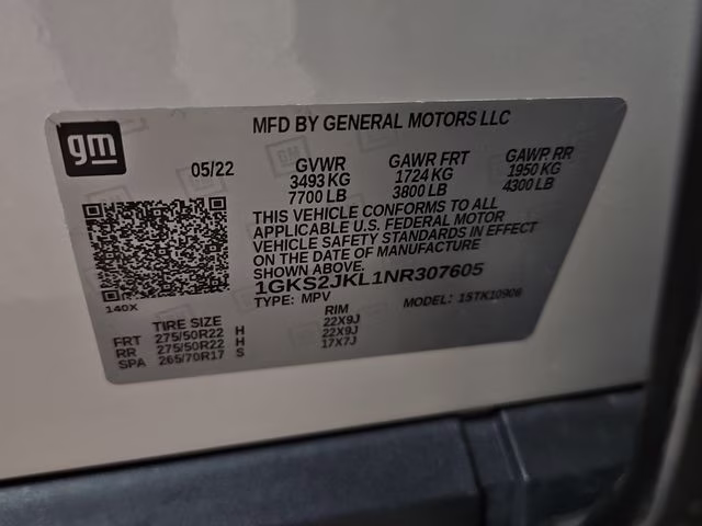 2022 White Frost Tricoat GMC Yukon XL Denali 4X4 SUV