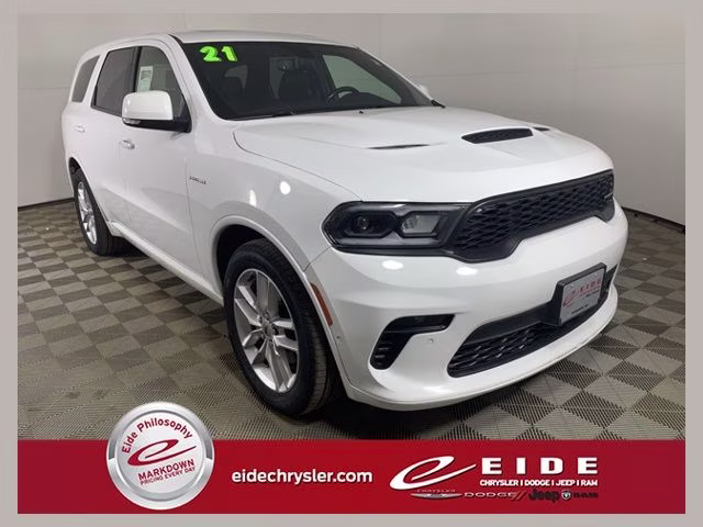 2021 White Knuckle Clearcoat Dodge Durango R/T AWD SUV
