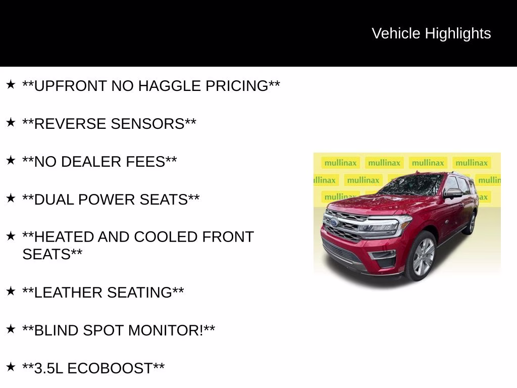 2022 Red Metallic Ford Expedition King Ranch RWD SUV