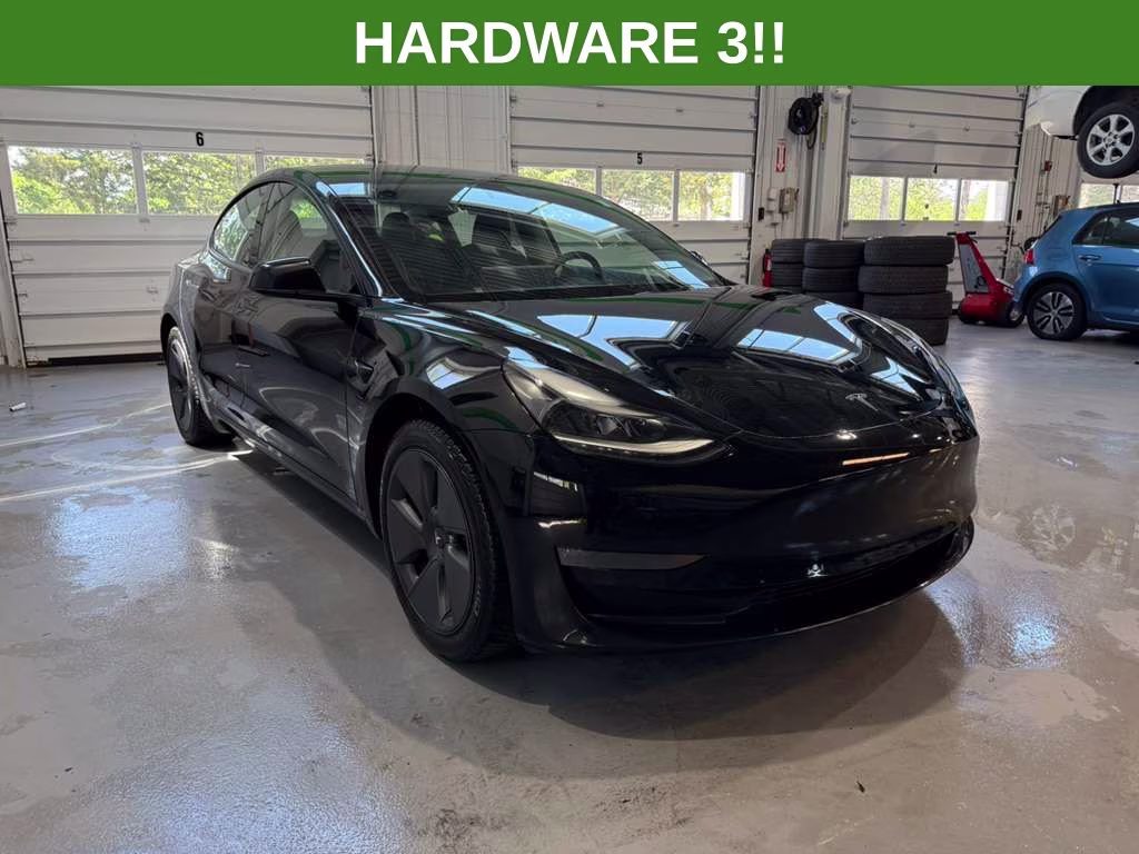 2022 Solid Black Tesla Model 3 Long Range AWD Sedan