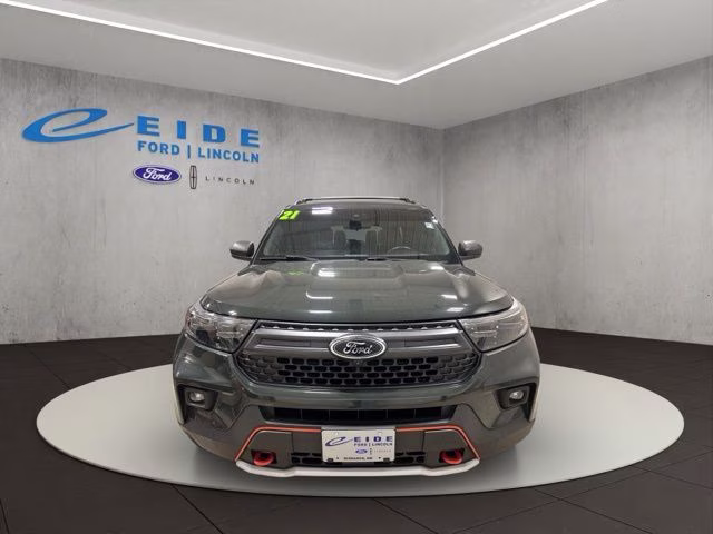 2021 Forged Green Metallic Ford Explorer Timberline 4X4 SUV