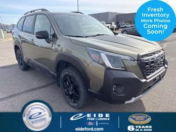 2022 Green Metallic Subaru Forester Wilderness AWD SUV