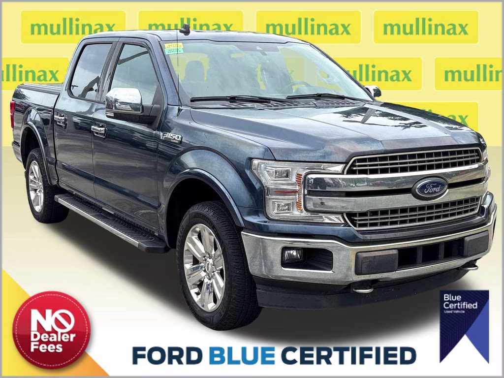 2019 Blue Ford F-150 Lariat 4X4 Truck