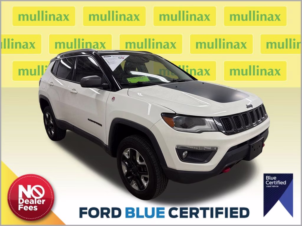 2018 White Clearcoat Jeep Compass Trailhawk 4X4 SUV