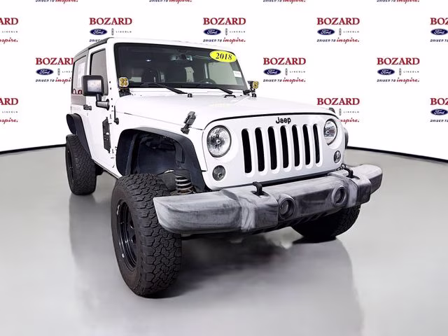 2018 Bright White Clearcoat Jeep Wrangler JK Sport 4X4 SUV