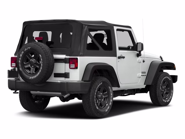 2018 Bright White Clearcoat Jeep Wrangler JK Sport 4X4 SUV