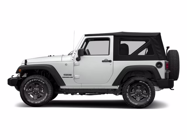 2018 Bright White Clearcoat Jeep Wrangler JK Sport 4X4 SUV