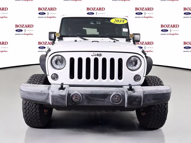 2018 Bright White Clearcoat Jeep Wrangler JK Sport 4X4 SUV
