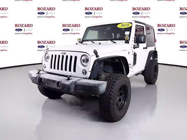 2018 Bright White Clearcoat Jeep Wrangler JK Sport 4X4 SUV