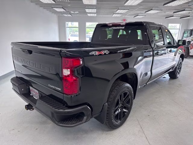 2023 Black Chevrolet Silverado 1500 Custom 4X4 Truck
