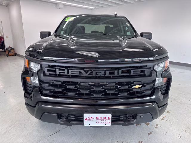2023 Black Chevrolet Silverado 1500 Custom 4X4 Truck