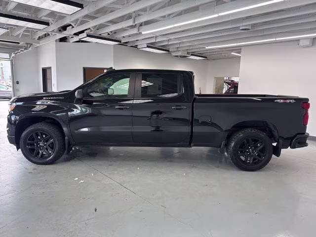 2023 Black Chevrolet Silverado 1500 Custom 4X4 Truck