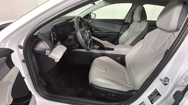2025 Serenity White Hyundai Elantra Hybrid Limited FWD Sedan