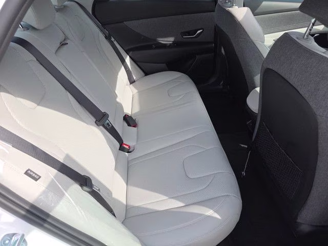 2025 Serenity White Hyundai Elantra Hybrid Limited FWD Sedan