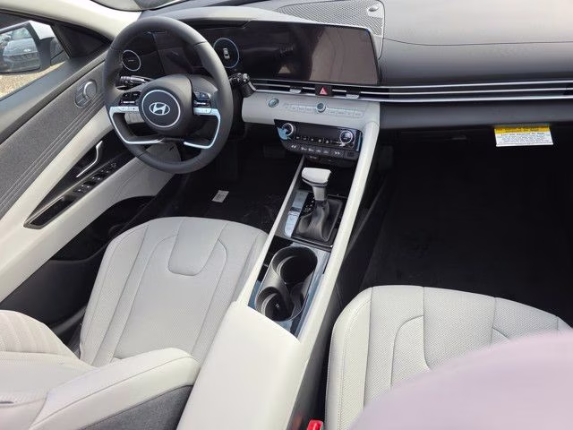 2025 Serenity White Hyundai Elantra Hybrid Limited FWD Sedan
