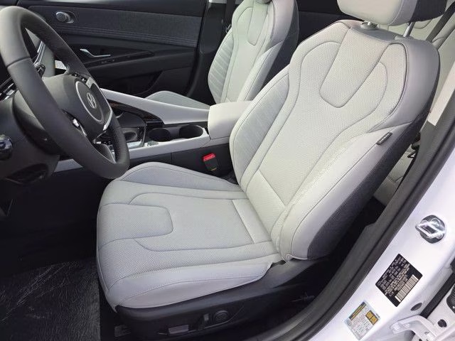 2025 Serenity White Hyundai Elantra Hybrid Limited FWD Sedan