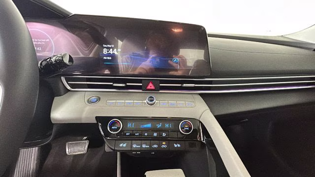 2025 Serenity White Hyundai Elantra Hybrid Limited FWD Sedan