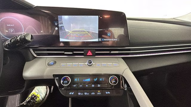2025 Serenity White Hyundai Elantra Hybrid Limited FWD Sedan